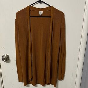 A New Day Warm Brown Knit Open Cardigan